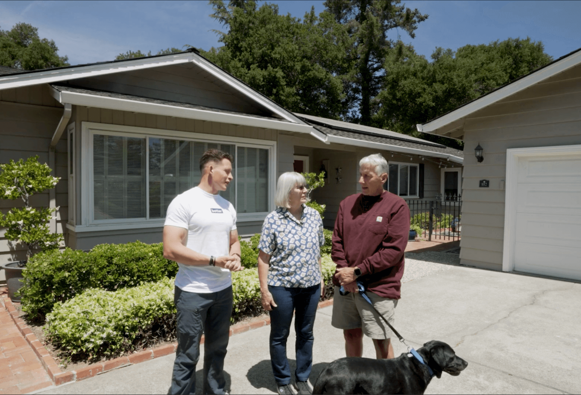 Family consultation with solar professional